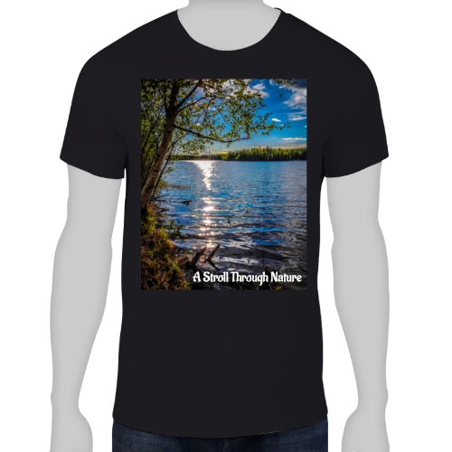 Alaskan Lake View Men's Lightweight Fashion Tee - Anvil