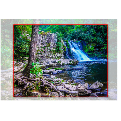 Tennessee Waterfall Canvas Print 11x14 - Horizontal