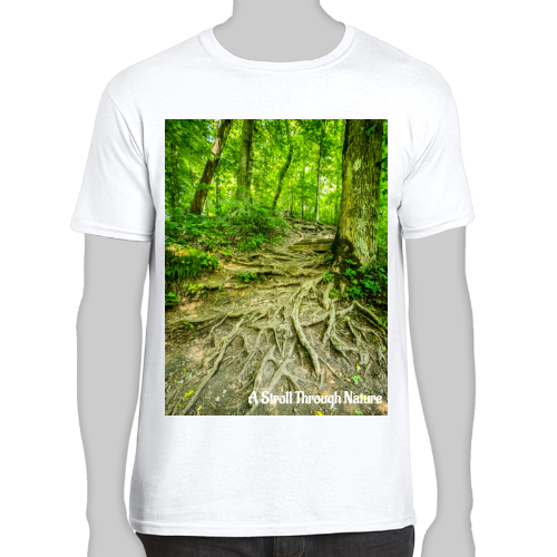 The Well Travelled Path Men's Fitted Short Sleeve Tee - Gildan