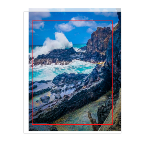 Hawaiian Island Canvas 8x10 - Vertical