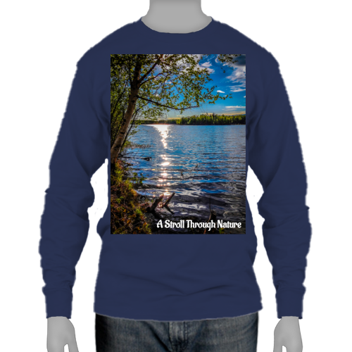 Alaskan Lake View Ultra Cotton Long Sleeve Tee - Gildan