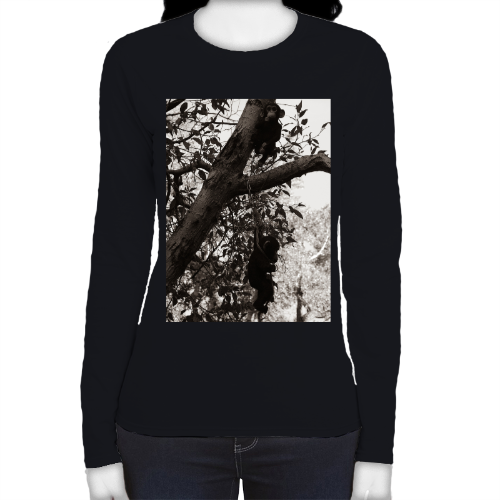 A Dark Aesthetic Women's Fitted Long Sleeve Tee - Gildan