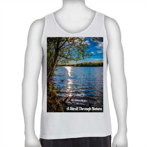 Alaskan Lake View Men's Ultra Cotton Tank Top - Gildan