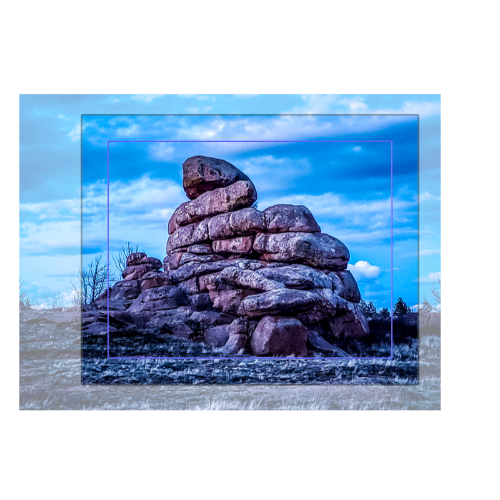 Rock Formation Canvas 8x10 - Horizontal