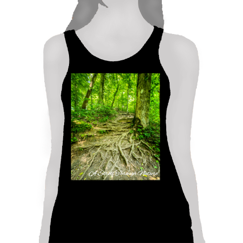 The Well Travelled Path Women's Flowy Racerback Tank - Bella+Canvas