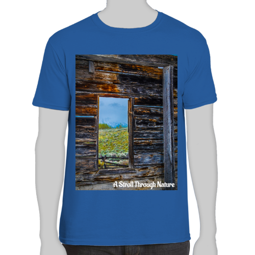 The Window to Nature Men's Fitted Short Sleeve Tee - Gildan