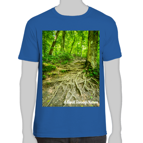 The Well Travelled Path Men's Fitted Short Sleeve Tee - Gildan