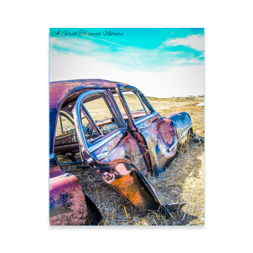 Rustic Car Photo Poster 11x14