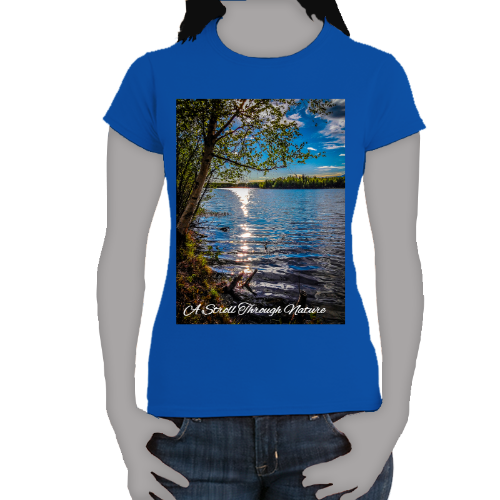 Alaskan Lake View Women's Softstyle Tee - Gildan