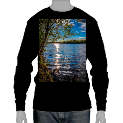 Alaskan Lake View Ultra Cotton Long Sleeve Tee - Gildan