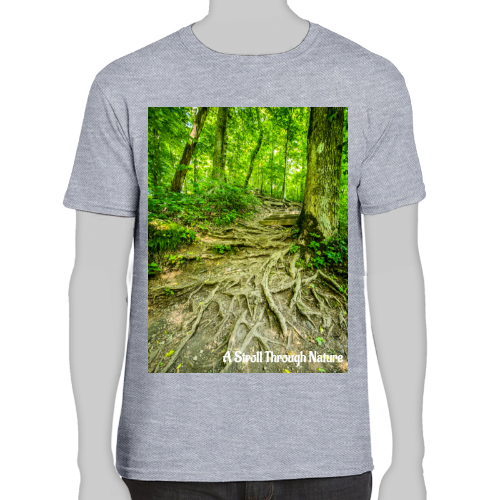 The Well Travelled Path Men's Fitted Short Sleeve Tee - Gildan