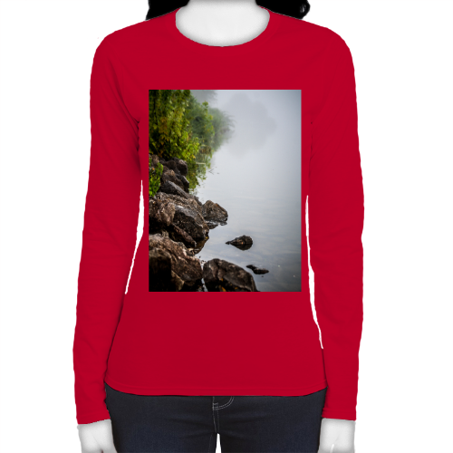 Riverbank Women's Fitted Long Sleeve Tee - Gildan