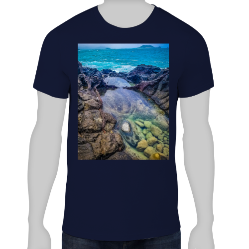 Hawaiian Island Men's Lightweight Fashion Tee - Anvil