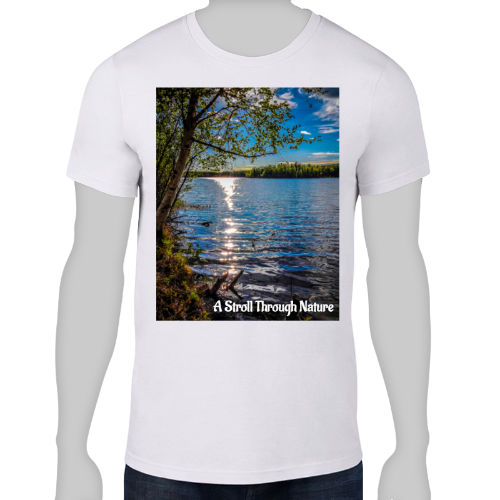 Alaskan Lake View Men's Lightweight Fashion Tee - Anvil