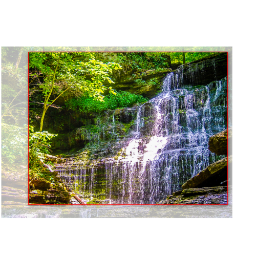 Tennessee Waterfall Canvas Print 11x14 - Horizontal