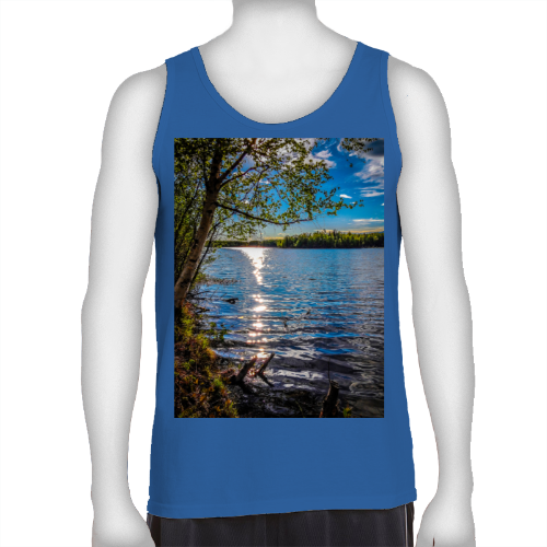 Alaskan Lake View Men's Ultra Cotton Tank Top - Gildan