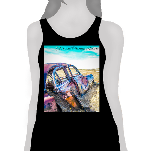 Rustic Car Women's Flowy Racerback Tank - Bella+Canvas