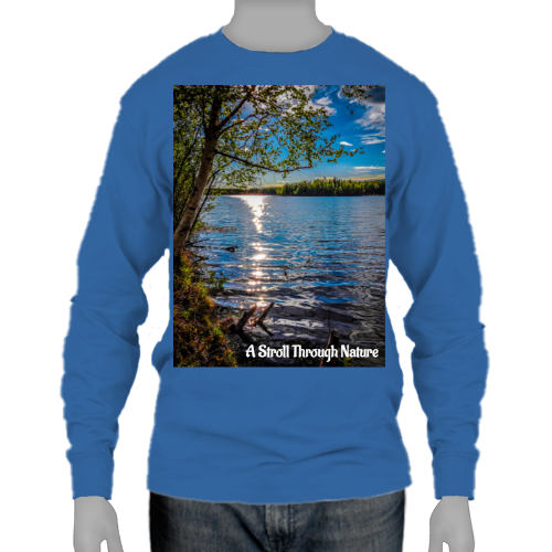 Alaskan Lake View Ultra Cotton Long Sleeve Tee - Gildan