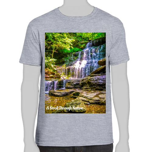 Tennessee Waterfall Men's Fitted Short Sleeve Tee - Gildan