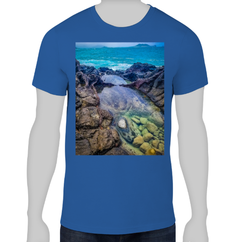 Hawaiian Island Men's Lightweight Fashion Tee - Anvil