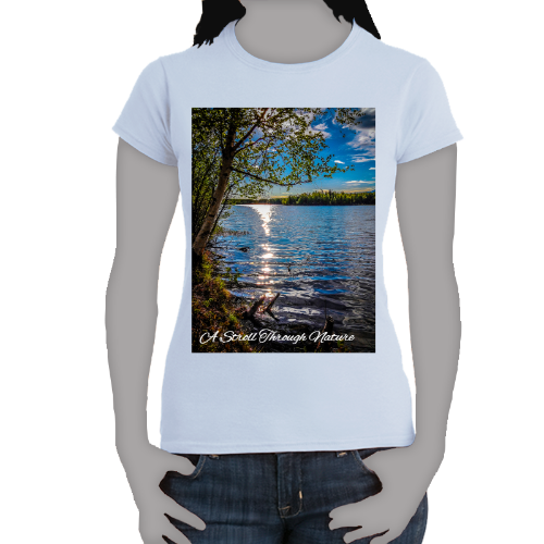 Alaskan Lake View Women's Softstyle Tee - Gildan