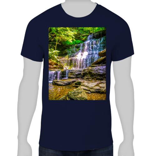 Tennessee Waterfall Men's Lightweight Fashion Tee - Anvil