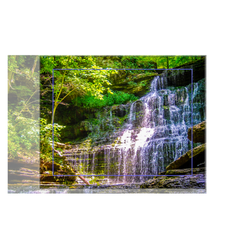 Tennessee Waterfall Canvas 8x10 - Horizontal