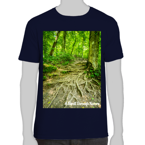 The Well Travelled Path Men's Fitted Short Sleeve Tee - Gildan