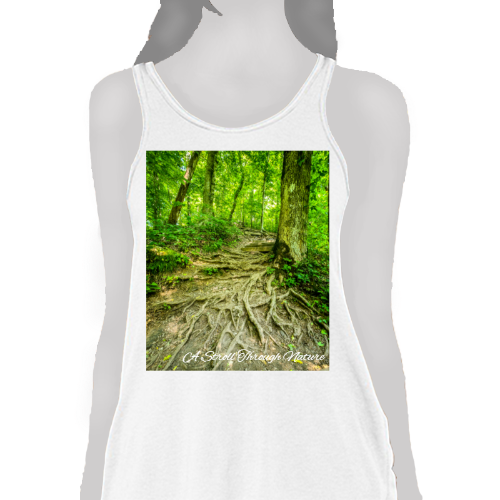 The Well Travelled Path Women's Flowy Racerback Tank - Bella+Canvas