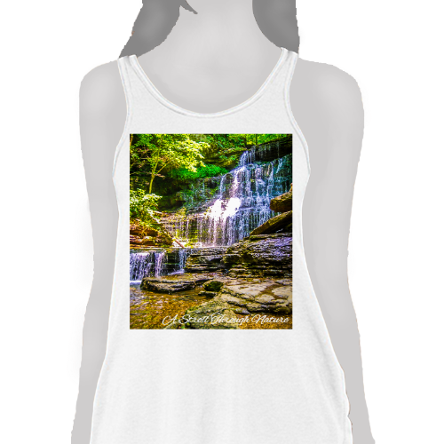 Tennessee Waterfall Women's Flowy Racerback Tank - Bella+Canvas