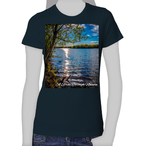 Alaskan Lake View Women's The Boyfriend Tee - Next Level