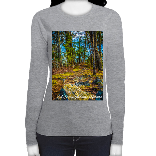 A Rocky Footpath Women's Fitted Long Sleeve Tee - Gildan