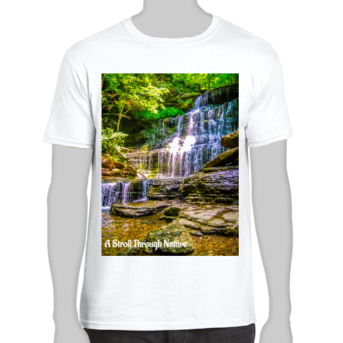 Tennessee Waterfall Men's Fitted Short Sleeve Tee - Gildan