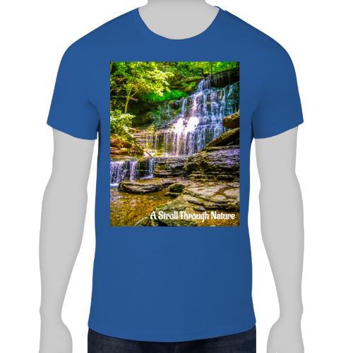 Tennessee Waterfall Men's Lightweight Fashion Tee - Anvil