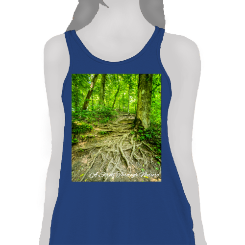 The Well Travelled Path Women's Flowy Racerback Tank - Bella+Canvas