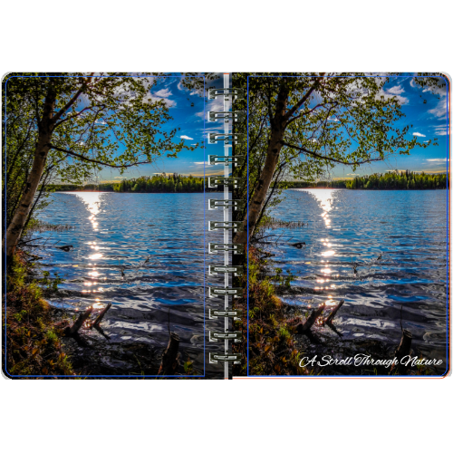 Alaskan Lake View 5x7 Spiral bound Journal (75pg)