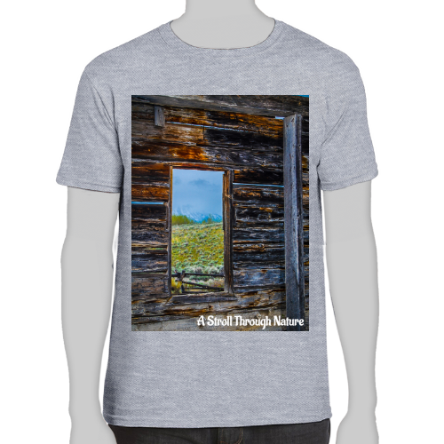 The Window to Nature Men's Fitted Short Sleeve Tee - Gildan