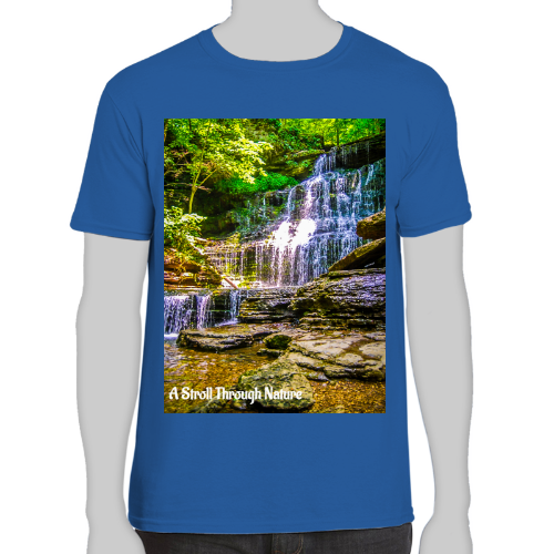 Tennessee Waterfall Men's Fitted Short Sleeve Tee - Gildan