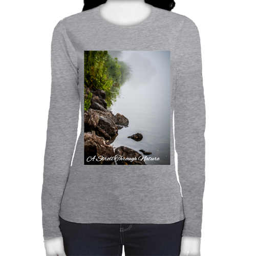 Riverbank Women's Fitted Long Sleeve Tee - Gildan