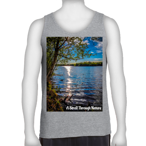 Alaskan Lake View Men's Ultra Cotton Tank Top - Gildan