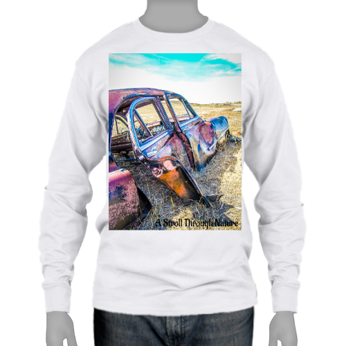 Rustic Car Ultra Cotton Long Sleeve Tee - Gildan