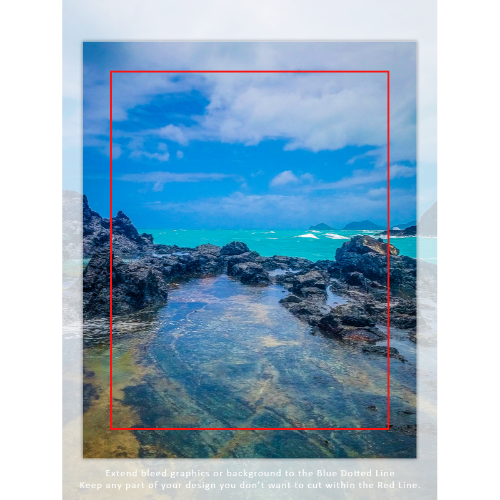 Hawaiian Island Canvas 8x10 - Vertical